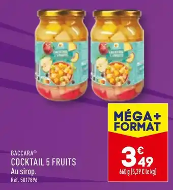 ALDI BACCARA COCKTAIL 5 FRUITS offre