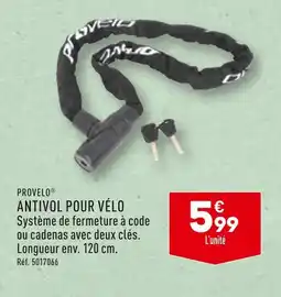 PROVELO ANTIVOL POUR VÉLO