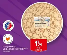 ALDI PAYS GOURMAND 6 CRÊPES DE FROMENT offre