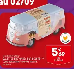 ALDI LES MALINS PLAISIRS GALETTES BRETONNES PUR BEURRE offre