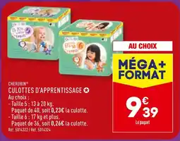 ALDI CHERUBIN CULOTTES D’APPRENTISSAGE offre
