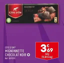 ALDI CÔTE D’OR MIGNONNETTE CHOCOLAT NOIR offre