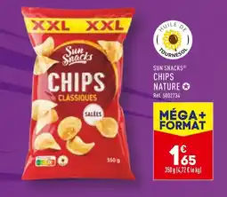ALDI SUN SNACKS CHIPS NATURE offre