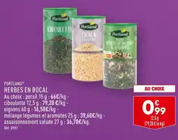 ALDI PORTLAND HERBES EN BOCAL offre