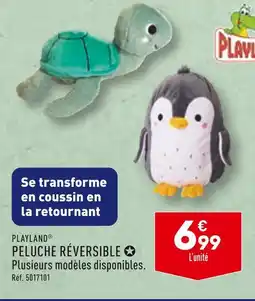 ALDI PLAYLAND PELUCHE RÉVERSIBLE offre