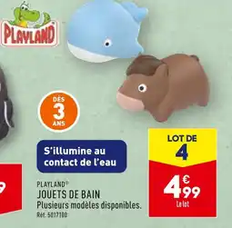 ALDI PLAYLAND JOUETS DE BAIN offre