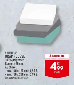 ALDI NOVITESSE DRAP HOUSSE offre