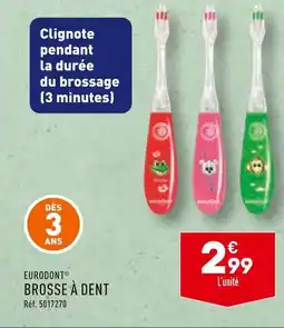 ALDI EURODONT BROSSE À DENT offre
