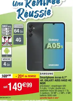 Cora x Carrefour SAMSUNG Smartphone écran 6.7” offre