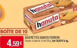 Match FERRERO GAUFRETTES HANUTA offre