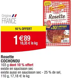 Cora x Carrefour Cochonou Rosette offre