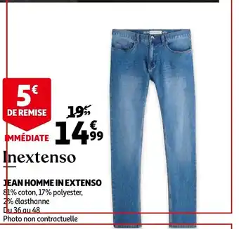 Promo Jean Homme In Extenso chez Auchan