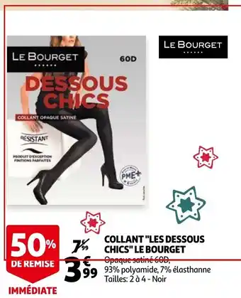 Auchan Collant "Les Dessous Chics" Le Bourget offre