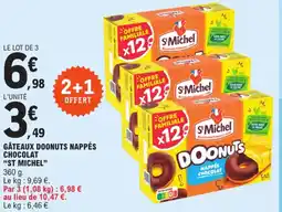 E.Leclerc Express Gâteaux doonuts nappés chocolat "ST MICHEL" offre