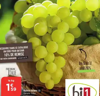 Bi1 Raisin blanc offre