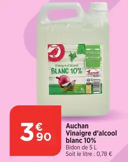 Bi1 Auchan Vinaigre d'alcool blanc 10% offre