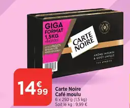 Bi1 Carte Noire Café moulu offre