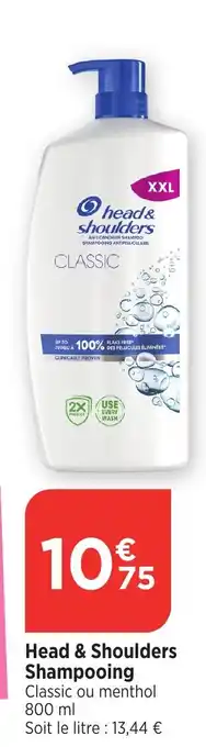 Bi1 Head & Shoulders Shampooing offre