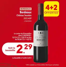 Lidl Château Jourdan Bordeaux offre