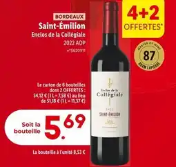 Lidl Enclos de la Collégiale BORDEAUX Saint-Émilion offre
