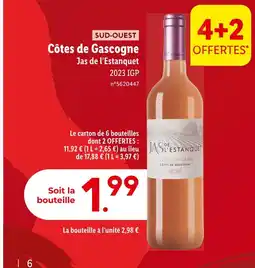 Lidl Jas de l'Estanquet SUD-OUEST Côtes de Gascogne offre