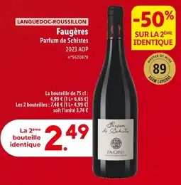 Lidl Parfum de Schistes LANGUEDOC-ROUSSILLON Faugères offre