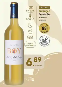 Lidl Domaine Boy SUD-OUESTJurançon offre