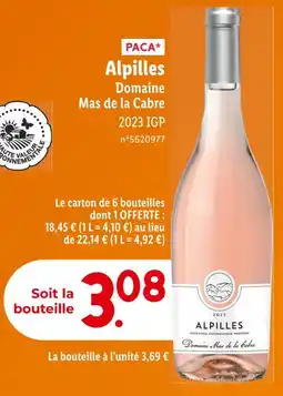 Lidl DOMAINE DE LA CABRE PACA Alpilles offre