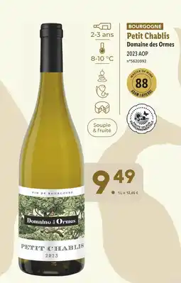 Lidl Domaine des Ormes BOURGOGNE Petit Chablis offre