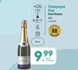 Lidl Henri Delattre Champagne Brut AOC offre