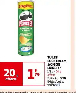 PRINGLES TUILES SOUR CREAM & ONION