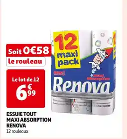 Auchan Supermarché RENOVA ESSUIE TOUT MAXI ABSORPTION offre