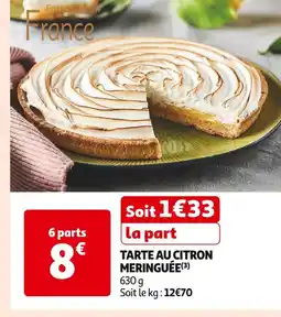 Auchan Supermarché TARTE AU CITRON MERINGUÉE offre