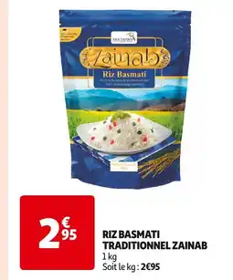 Auchan Supermarché ZAINAB RIZ BASMATI TRADITIONNEL offre