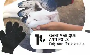 La Foir'Fouille GANT MAGIQUE ANTI-POILS offre