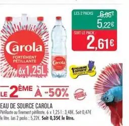 Match Eau de source carola offre
