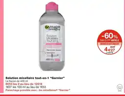 Monoprix Garnier Solution micellaire tout-en-1 offre