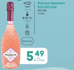 Lidl Prosecco Spumante Extra Dry rosé offre