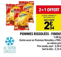 Supeco FINDUS POMMES RISSOLÉES offre