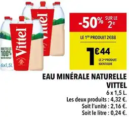 Supeco VITTEL EAU MINÉRALE NATURELLE offre