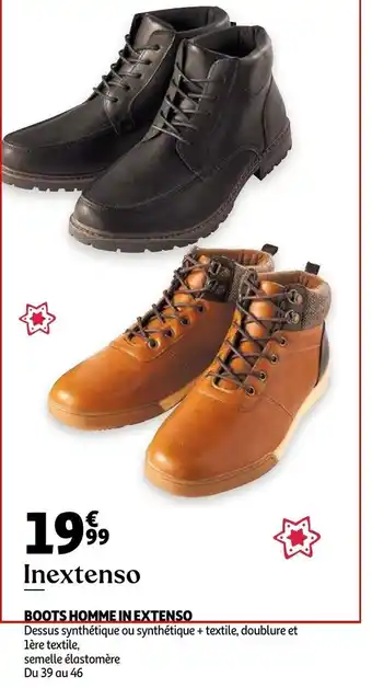 Auchan Boots Homme in Extenso offre