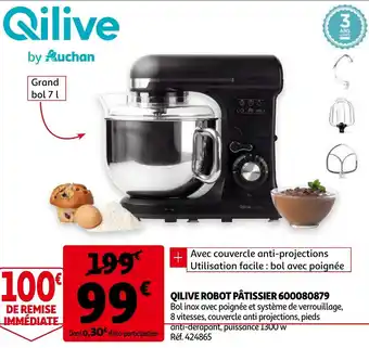 Auchan Qilive Robot pâtissier offre
