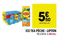 Supeco Ice tea pêche - LIPTON offre