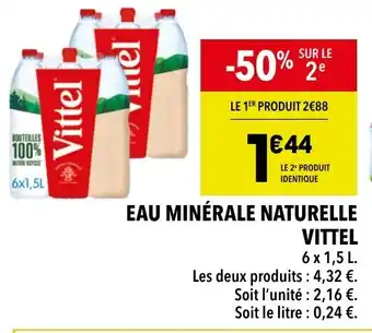 Supeco Eau minérale naturelle VITTEL offre