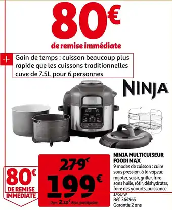 Auchan Ninja Multicuiseur Foodi Max offre