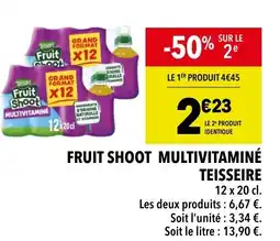 Supeco Fruit shoot multivitaminé teisseire offre