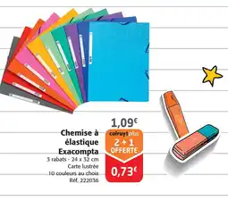 Chemise à élastique Exacompta