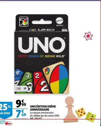 Auchan Uno Édition Soème Anniversaire offre