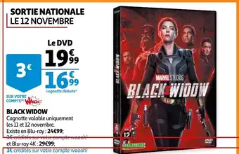 Auchan Black Widow offre