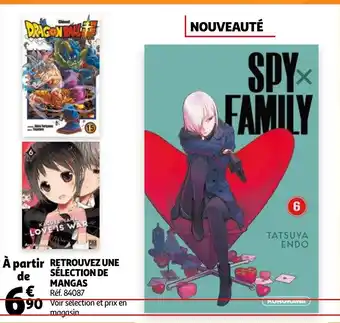 Auchan Retrouvez Une sélection de Mangas offre